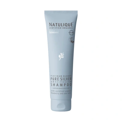 NATULIQUE Pure Silver Organic Shampoo anti-yellow blonde and grey hair care
