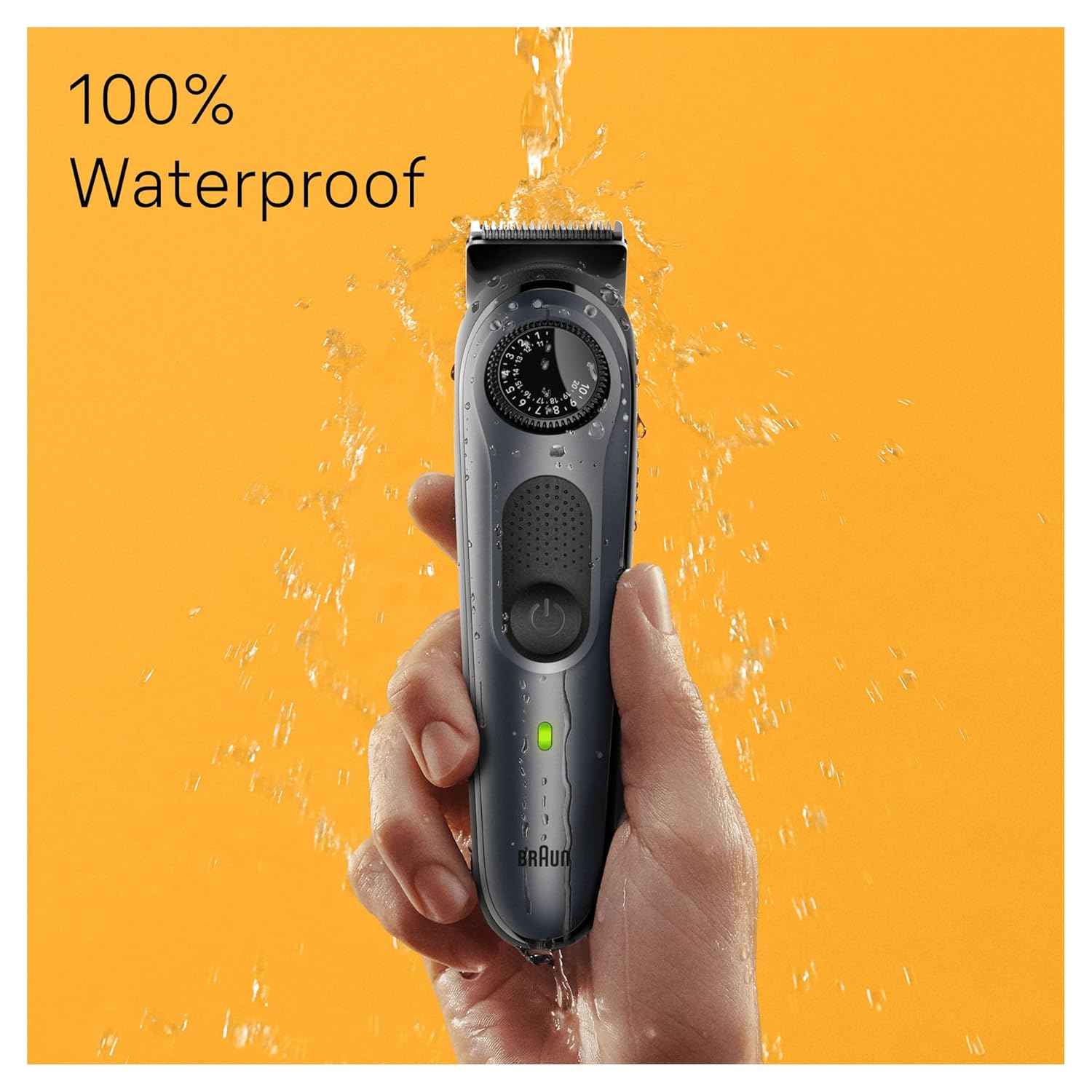 Where Science Meets Beauty Product Braun Beard Trimmer Series 5 Beard & Hair Clippers Braun Beard Trimmer Series 5 & Hair Clippers for Men – Rechargeable Cordless, Waterproof, 39 Precision Length Settings, Silver/Black - Image 3