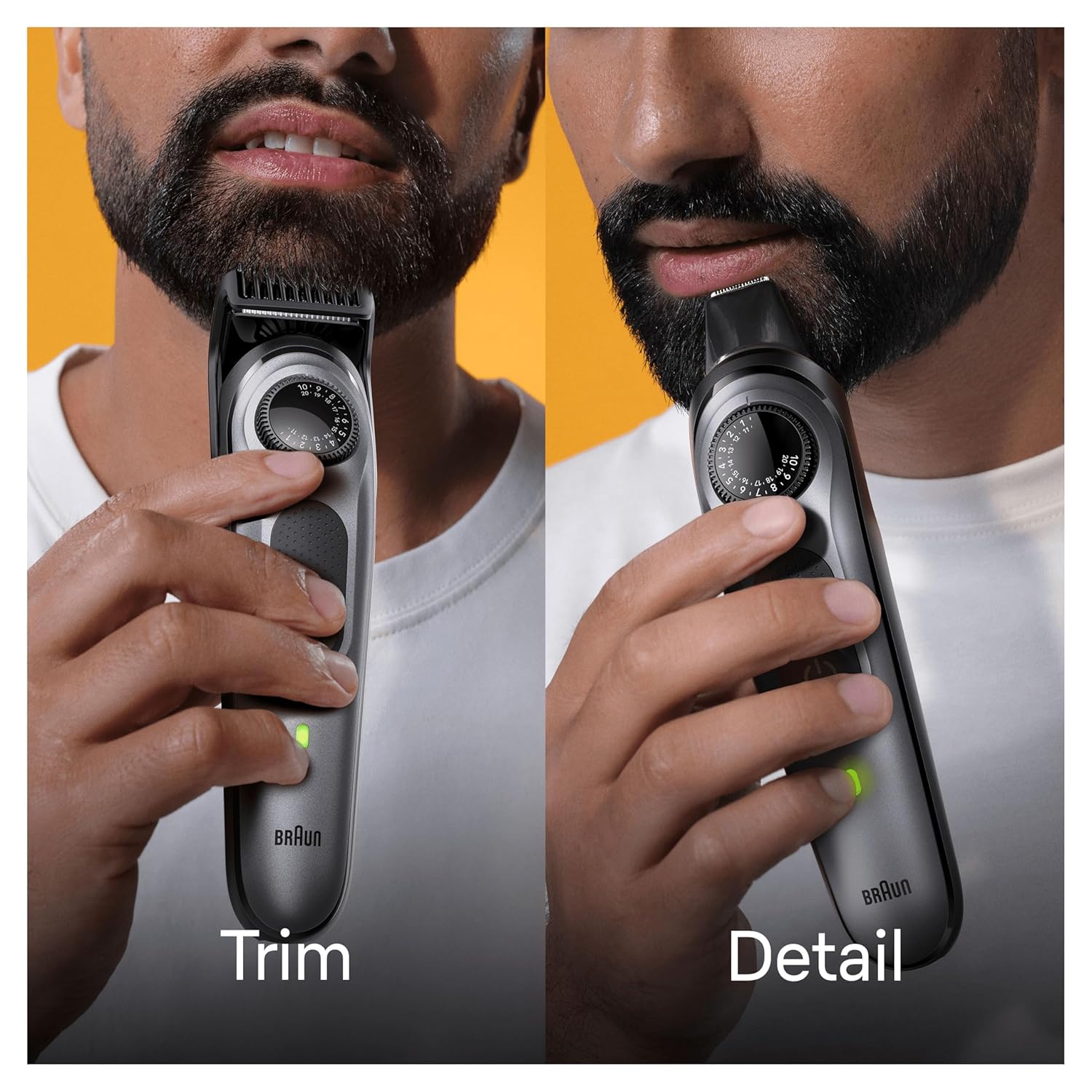 Where Science Meets Beauty Product Braun Beard Trimmer Series 5 Beard & Hair Clippers Braun Beard Trimmer Series 5 & Hair Clippers for Men – Rechargeable Cordless, Waterproof, 39 Precision Length Settings, Silver/Black - Image 5