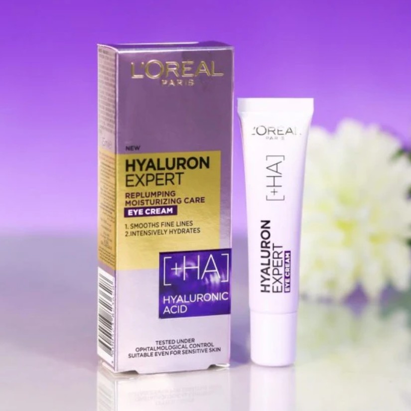 Where Science Meets Beauty Product L'Oréal Paris Hyaluron Expert Replumping Eye Cream L'Oréal Paris Hyaluron Expert Replumping Eye Cream with Hyaluronic Acid 15ml anti-ageing under eye cream