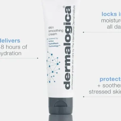 Where Science Meets Beauty Page cosmetics Dermalogica Skin Smoothing Cream Moisturiser with Active HydraMesh Technology 48-hour hydration