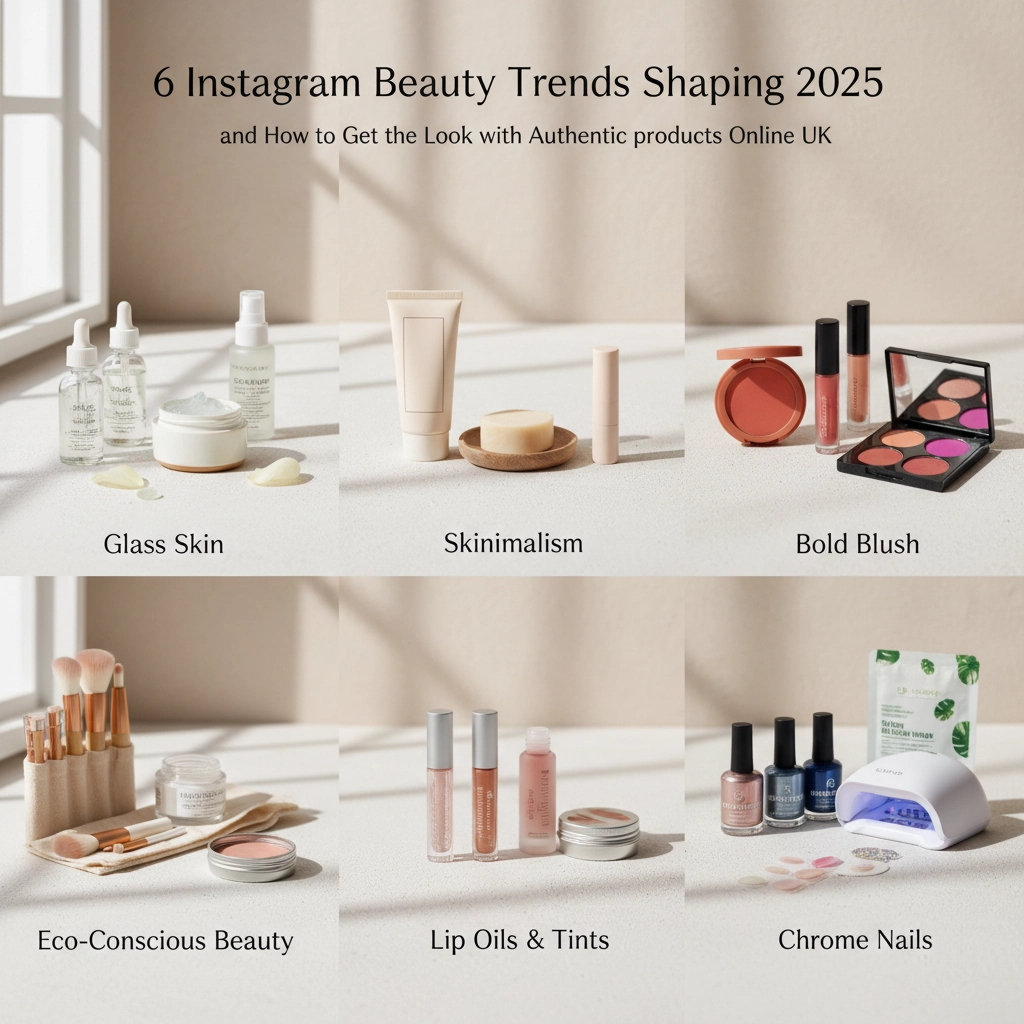 6 Instagram Beauty Trends Shaping 2025 (and How to Get the Look with Authentic Products Online UK)